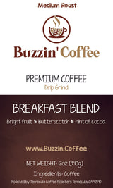 Breakfast Blend - Medium Roast Coffee