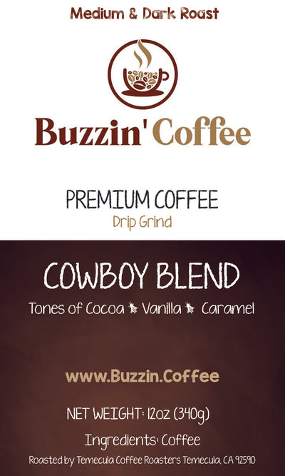 Cowboy Blend - Medium & Dark Roast Coffee